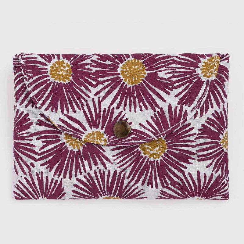 Seasalt Cornwall Foldaway Canvas Shopper - Painted Asters Chalk Mix image number 1